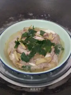 Steamed tofu with salted fish and pork