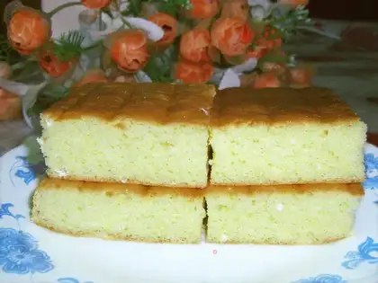 Whole egg sponge cake