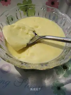 Stewed egg with milk
