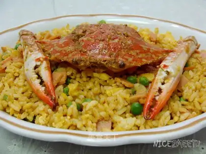 Seafood curry rice