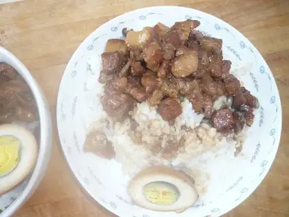 braised pork rice