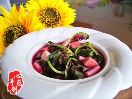 Serve with amaranth in soup