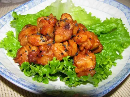 New Orleans sesame chicken nuggets