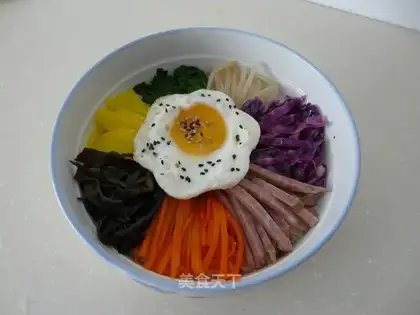 Korean-style bibimbap