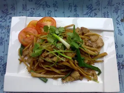 stir-fried Jiangnan Tsai with pork belly fragrance
