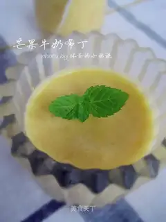 Mango milk pudding