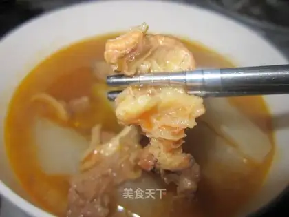 Beef, radish and yam soup
