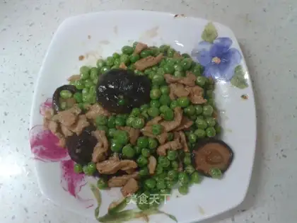stir-fried shredded pork with peas