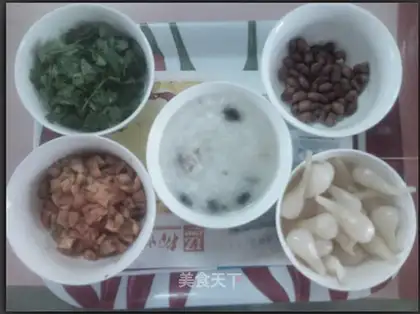 congee with pork and century