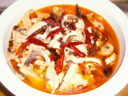 boiled fish