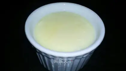 Stewed egg with milk