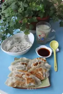 Celery and fresh meat dumplings