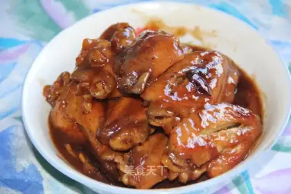 Sugar poured chicken wings