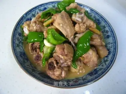 Green pepper broiler chicken