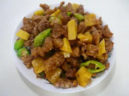 Old pork with pineapple and glutinous rice