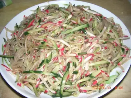 Shredded radish salad
