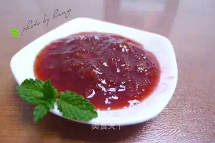 Homemade cherry jam