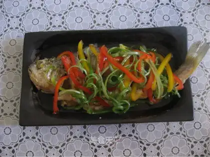Steamed yellow croaker