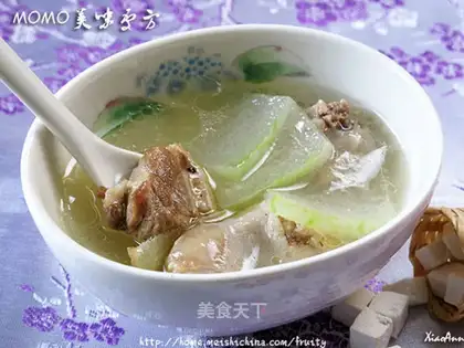 Tuckahoe and white gourd duck soup