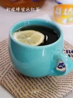 Lemon honey iced black tea