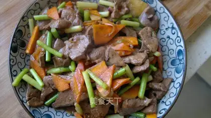 stir-fried liver tip