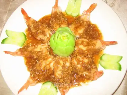 Shrimp with garlic