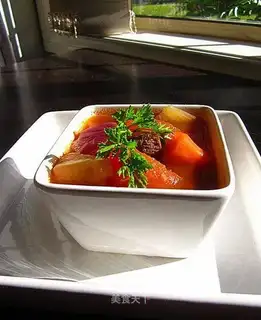 Beef mixed vegetable soup