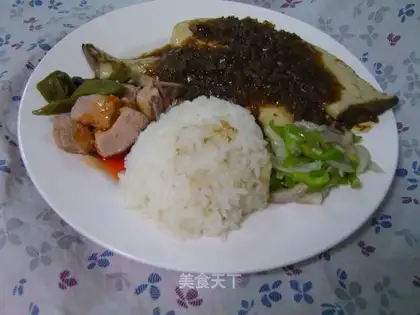 Vegetarian steak set meal