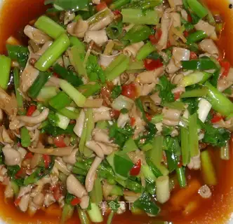 Crispy duck sausage with pickled pepper