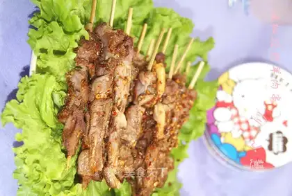 Chili cumin mutton kebabs