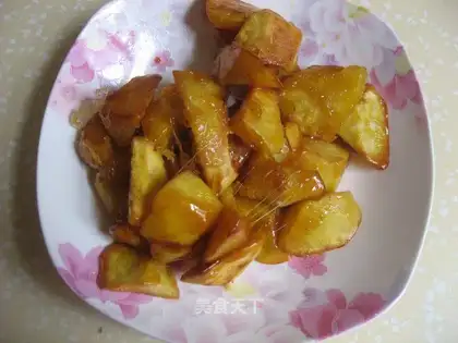 Pulled sweet potatoes