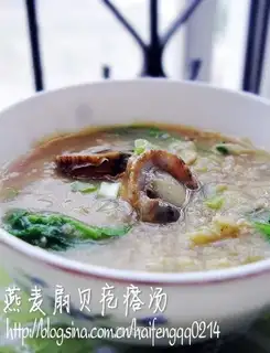 Oat scallop pimples soup