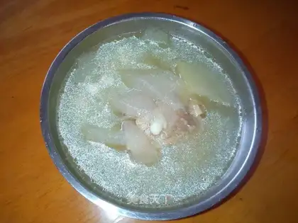 Winter melon and coix rice bone soup