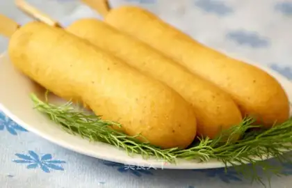 American corn dog