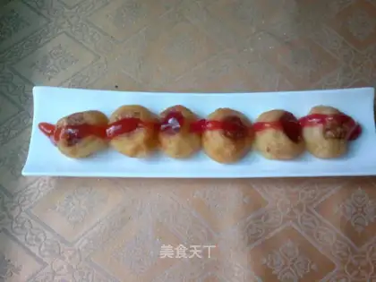 milk-flavored potato meatballs