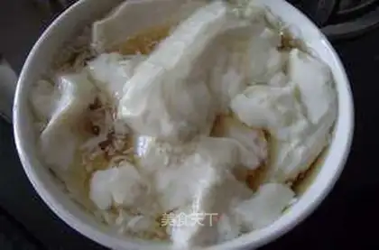 Simple version of tofu flower