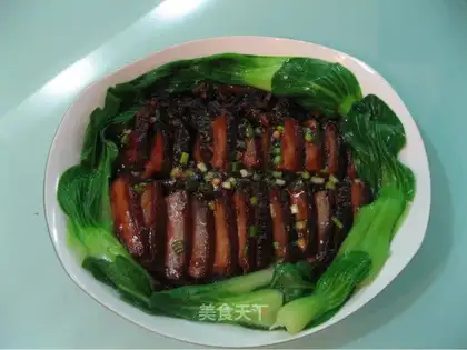 braised pork with plum vegetables