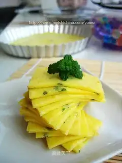 Mint egg cake