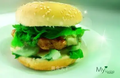 Shrimp and pork hamburger
