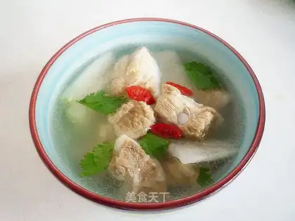 Winter melon pork ribs soup