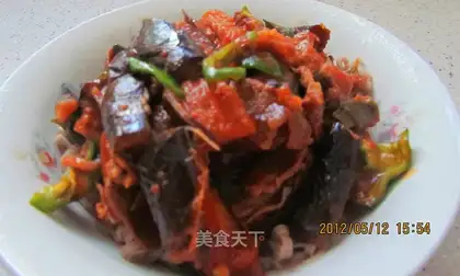Roasted eggplants with tiger skin
