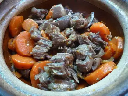 Stewed mutton brisket