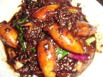 Spicy roasted squid