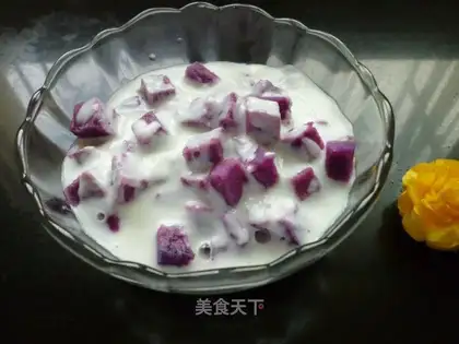 purple potato yogurt