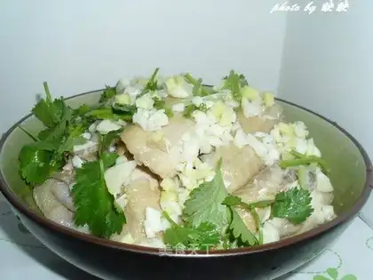 Garlic vinegar beer chicken