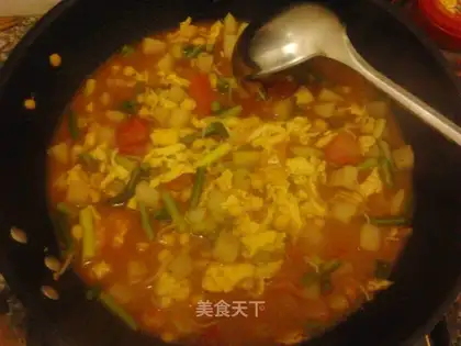 Egg pulling noodles