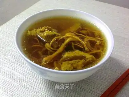 Cordyceps flower ribs soup