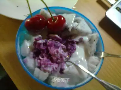 Fire Dragon Yogurt Purple Potato Mashed