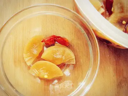 Crispy radish fan