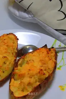 roasted potato with cheese